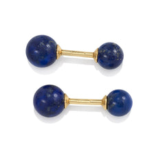 Lapis and gold cufflinks and studs dress set, Tiffany