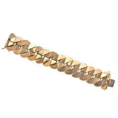 Retro rose gold tank bracelet