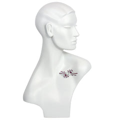 Retro ruby and diamond double clip brooch, Raymond Yard
