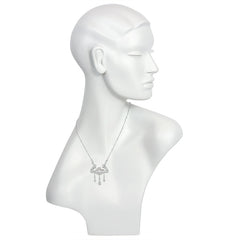 Art Deco diamond lavalier necklace