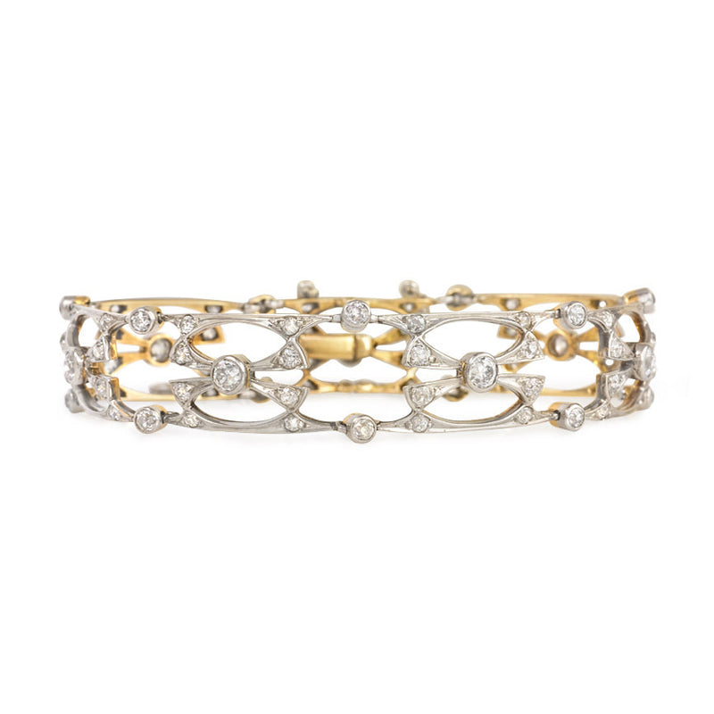 Diamond Art Nouveau bracelet