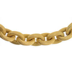 Nautical link gold necklace, Italy