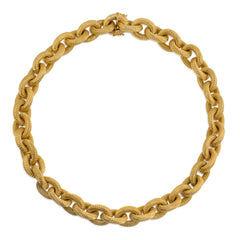 Nautical link gold necklace, Italy