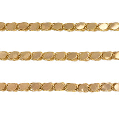 A gold paillete longchain.