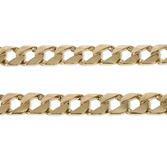 Gold flat curblink necklace