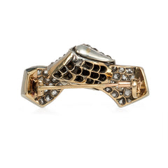 Antique diamond knotted brooch, Austro-Hungary