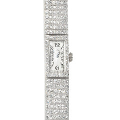 Art Deco diamond watch, Tiffany with Meylan movement