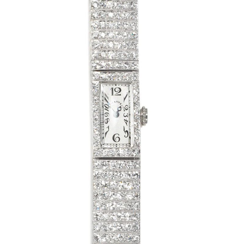 Art Deco diamond watch, Tiffany with Meylan movement
