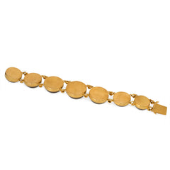 Antique graduated banded agate bracelet