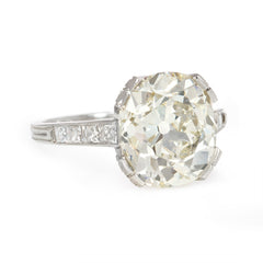 Edwardian cushion-cut engagement ring