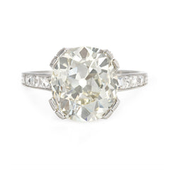 Edwardian cushion-cut engagement ring
