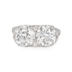 Edwardian old European cut diamond ring