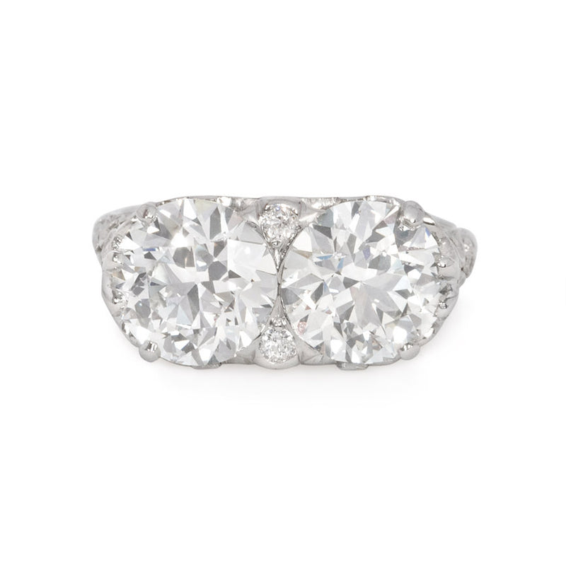 Edwardian old European cut diamond ring