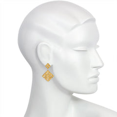 Gold and diamond "Cassettoni" earrings, Buccellati