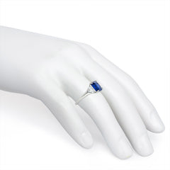 Marcus Art Deco Burmese sapphire and diamond ring