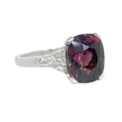 J.E.Caldwell Art Deco alexandrite and diamond ring
