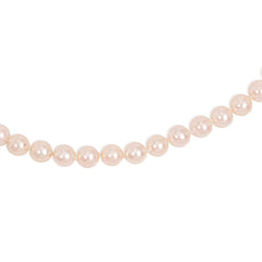 Creamy pink Akoya cultured pearl necklace