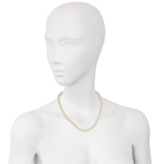 Light creamy Akoya pearl necklace