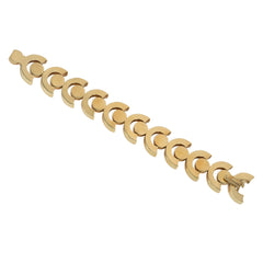 Austrian Retro two-color gold bracelet