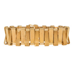 Mid-century French zig-zag bracelet