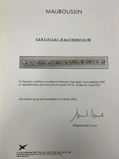 Art Deco diamond bracelet, Mauboussin