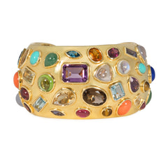 Seaman Schepps multigem and gold Fifties Cuff