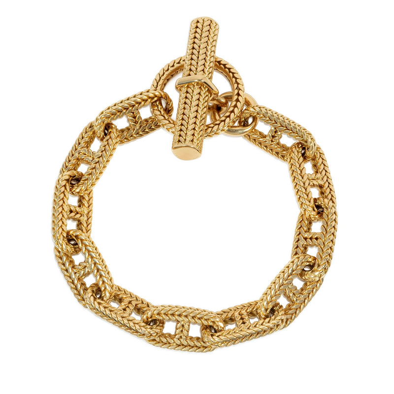 Hermès, Paris Tresse Chaine D'ancre gold bracelet