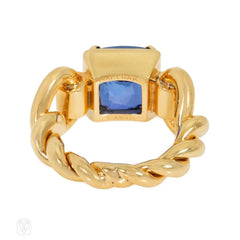 Important Marchak, Paris Burma sapphire ring