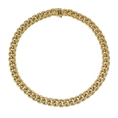 Italian 1970s gold curblink necklace