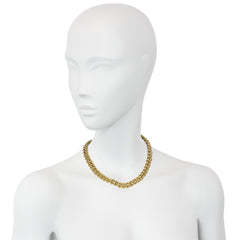Italian 1970s gold curblink necklace