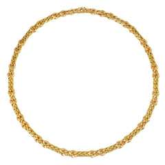 Italian convertible gold curb link necklace and bracelet