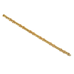 Italian convertible gold curb link necklace and bracelet