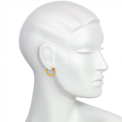 Antique Gold Snake Earrings
