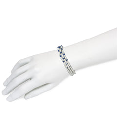 Marcus & Co. Art Deco diamond and sapphire "Escalier" bracelet