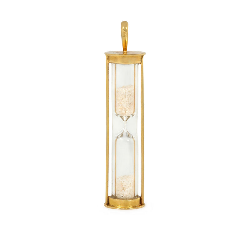 Mid-Century French gold hourglass charm