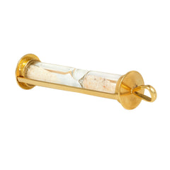 Mid-Century French gold hourglass charm