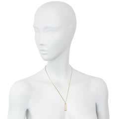 Mid-Century French gold hourglass charm