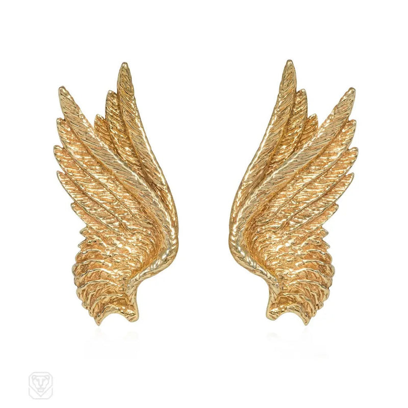 Mid-Century angel wing earrings