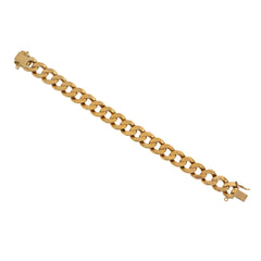 Mid-Century reversible, beveled curblink bracelet