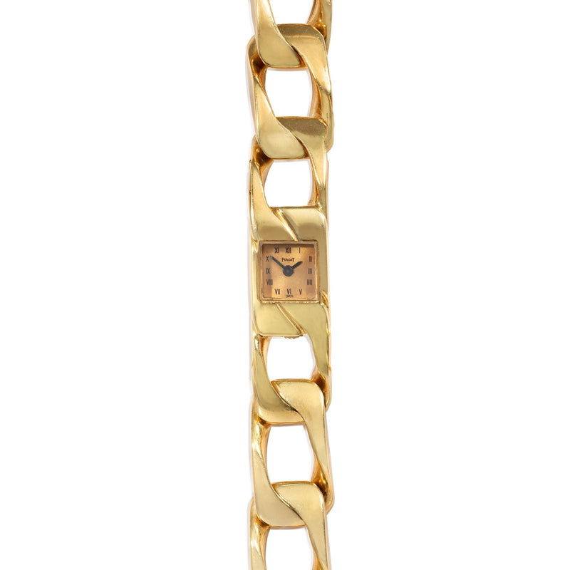 Piaget yellow gold curblink bracelet watch