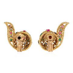 Retro Cartier multigem earrings
