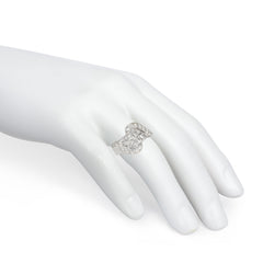Retro French-cut diamond cocktail ring