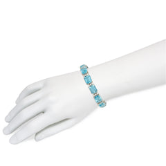 Retro aquamarine and diamond bracelet
