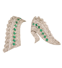 René Boivin Art Deco double-clip brooch