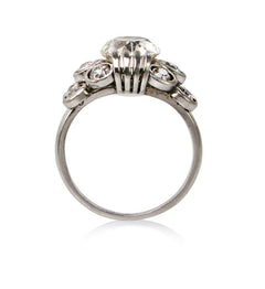 René Boivin cushion-cut Retro diamond ring