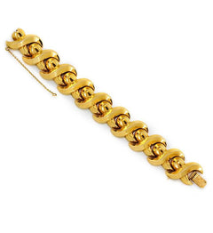 Retro gold S-link bracelet