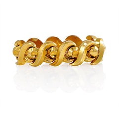 Retro gold S-link bracelet