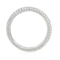 Micro-pavé diamond wedding band.