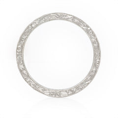 Diamond and platinum eternity band