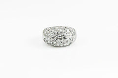 Retro pavé diamond bombé ring, Traebert, Hoffer and Mauboussin